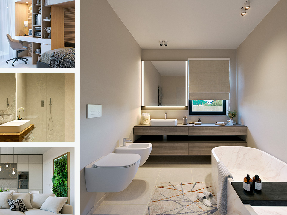 Finiture e Materiali di Stile Raffinato e Moderno Residenza Hoasi Desenzano